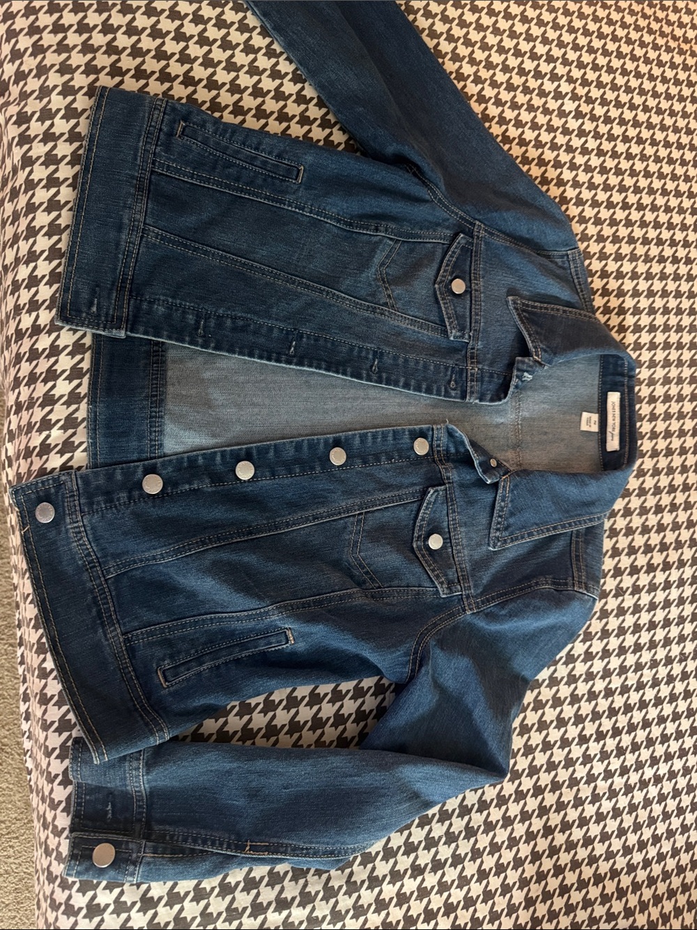 Jones New York Dark Blue Denim Jean Jacket
